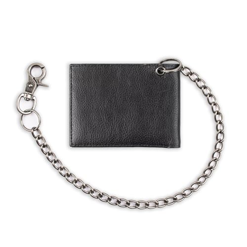 Portefeuille bifold pour homme Dickies - Haute sécurité avec fenêtre d'identification et poches pour cartes de crédit, noir classique, taille unique
