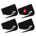 1InTheOffice Letter Opener, Envelope Opener Slitter Concealed Blade, Black 4 Pack