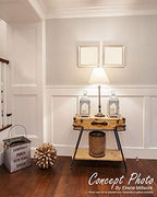 Ekena Millwork WPKPBBPK Reversible Beadboard/Nickel Gap Wainscoting (4/PK), 7 1/4"H x 96"L, Factory Primed White