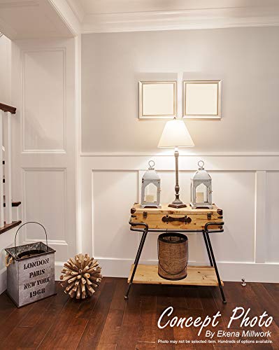 Ekena Millwork WPKPBBPK Reversible Beadboard/Nickel Gap Wainscoting (4/PK), 7 1/4"H x 96"L, Factory Primed White