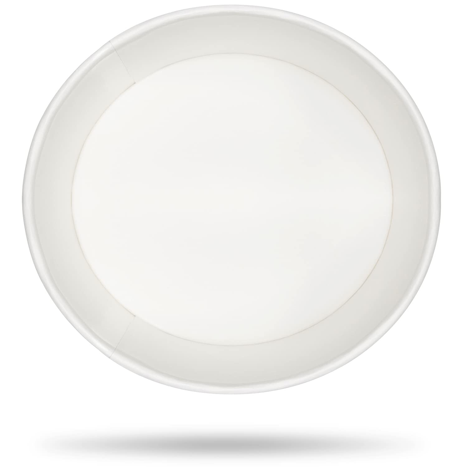 Axt Sichel 50 Stück 9 Unzen Papp-Eisbecher Einweg-Dessertschalen für heiße oder kalte Speisen, Eisbecher, gefrorener Joghurt, Suppe, Weiß