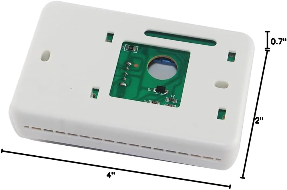 RV Thermostat, RV Analog Thermostat Replacement for Dometic 3106995.032 (Cool Only/Furnace) Controls The Heating and Cooling Systems in a Recreational (White)