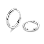 316L Surgical Stainless Steel Huggie Hoop Earrings 6mm 8mm 10mm 11mm 12mm 14mm Hypoallergenic Earrings Hoop Cartilage Helix Lobes Hinged Sleeper Earrings For Men Women
