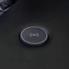 Power Recliner Sofa Set With LED, Leather Furniture Reclining Couch With USB Port/Storage/Cup Holder for Living Room Office Home (Sofa+Loveseat+Chair, Black)