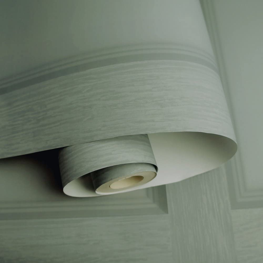 Holden Decor Moderne træpanel 3D-effekt træpaneler Tapet Feature Væg 10m Rulle [Grøn 12982]