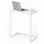 Sofa C Side End Table Wood Accent Couch Table Coffee Tray Snack Side Table Notebook Laptop Holder Over Bed Stand Reading Desk Black Color 22x14x27 Inch Space Saving for Living Room Bedroom