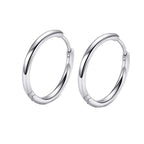 316L Surgical Stainless Steel Huggie Hoop Earrings 6mm 8mm 10mm 11mm 12mm 14mm Hypoallergenic Earrings Hoop Cartilage Helix Lobes Hinged Sleeper Earrings For Men Women