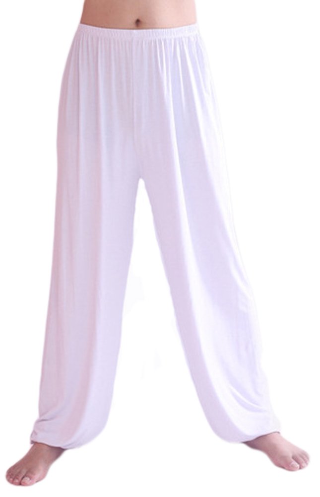 AvaCostume Men's Lightweight Loose Yoga Pants Elastic Waist Modal Yoga Harem Pants