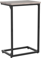 AMHANCIBLE C Shaped End Tables Set of 2, Couch Side Tables That Slide Under, TV Trays for Living Room, Bedroom, Small Space, Sofa, Grey HET02BGY