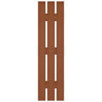 Builders Edge 070120059471 Venezianas de Vinil Padrão Três Espaçadas, Board-n-Batten, Inclui Espigões de Instalação Correspondentes (Por Par), 59 pol. A, Cedro Tratado 471