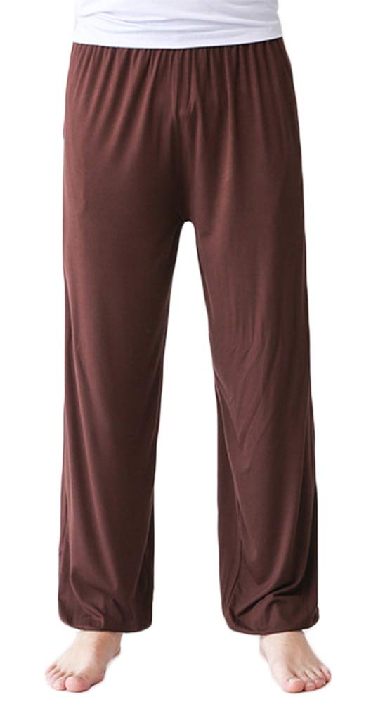 AvaCostume Men's Lightweight Loose Yoga Pants Elastic Waist Modal Yoga Harem Pants