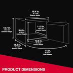 SentrySafe Fireproof and Waterproof Large Safe with Digital Keypad, Override Key, and Adjustable Shelf for Home, Dorm, or Office, 0.81 Cubic Feet, FPW082HSB