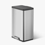 EKO EcoCasa II 36L+24L Dual Trash Can with Recycle Bin, Stainless Steel Garbage Can with Lid, Deodorizer Compartment, Odor-Proof and Fingerprint Resistant