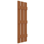 Mid America 00031259471 Standard Size Three Board Spaced, w/Installation Lok's & Matching Screws (Per Pair) Vinyl Shutters, 59-in. H, 471-Treated Cedar