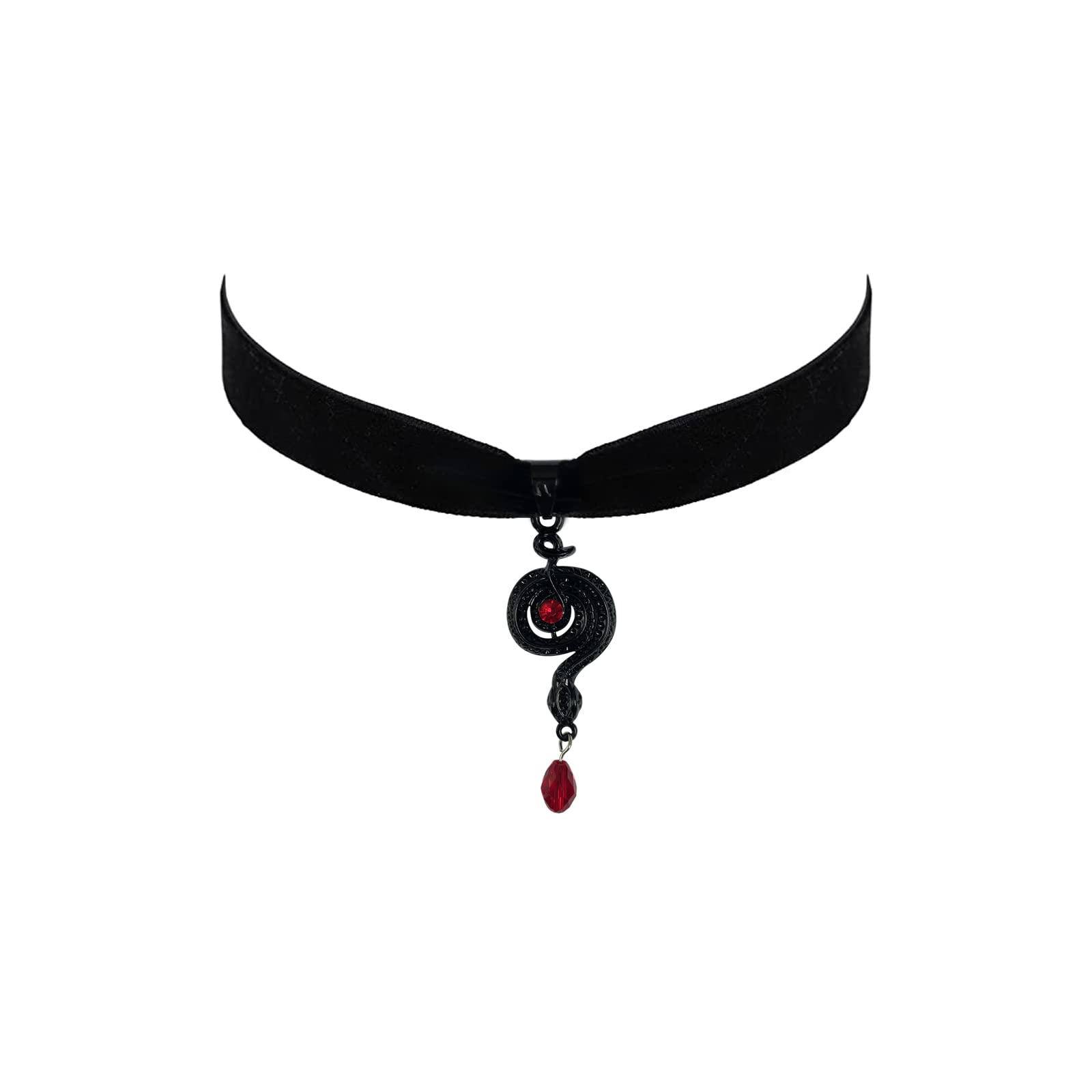 Gothic Black Velvet Choker Necklace for Women,Cameo Choker Collar Necklace Vintage Goth Jewelry