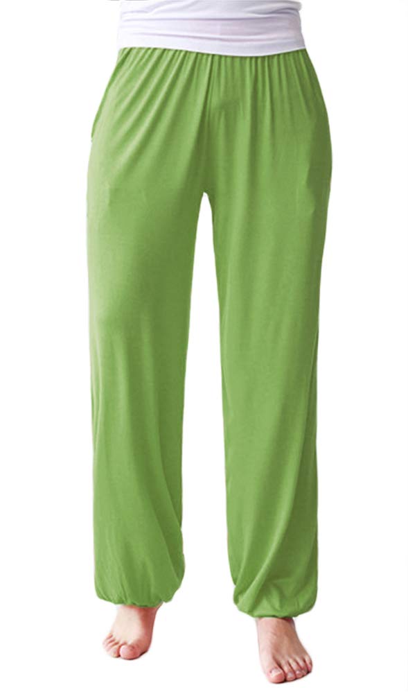 AvaCostume Men's Lightweight Loose Yoga Pants Elastic Waist Modal Yoga Harem Pants