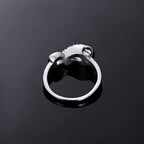 Infinity Mini Ring Hold Loved Ones Ashes Cremation Urn Ring for Women Finger Ring Memorial Jewelry