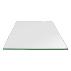 16 inch Square Glass Table Top - Tempered - 1/4" Thick Glass Surface, Safe Flat Polished, Eased Corners, Multipurpose for Dining Table, Patio, Coffee and End Table