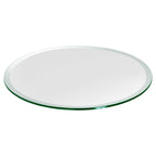 25 inch Round Glass Table Top - Tempered - 1/4" Thick Glass Surface, Safe Flat Polished, Multipurpose for Dining Table, Patio, Coffee and End Table