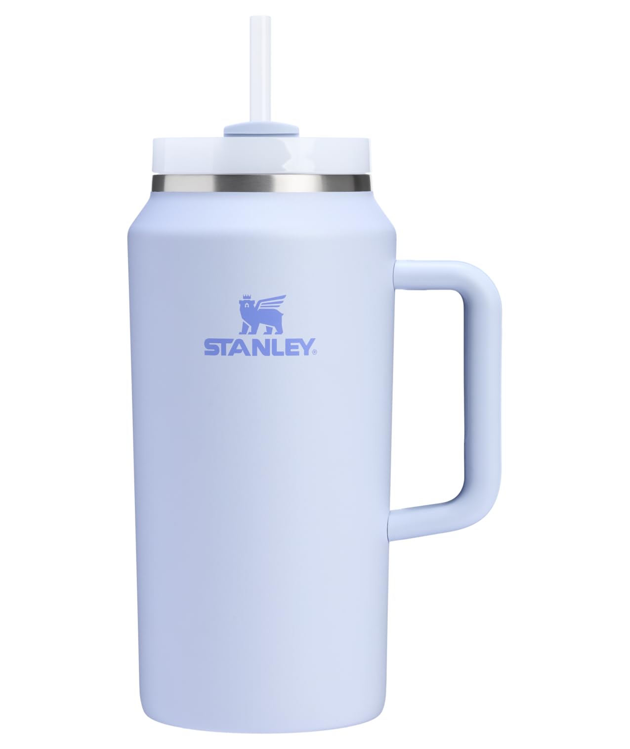 STANLEY Quencher H2.0 Tumbler with Handle and Straw 14 oz | Flowstate 3-Position Lid | Cup Holder Compatible for Travel | Insulated Stainless Steel Cup | BPA-Free | Azure