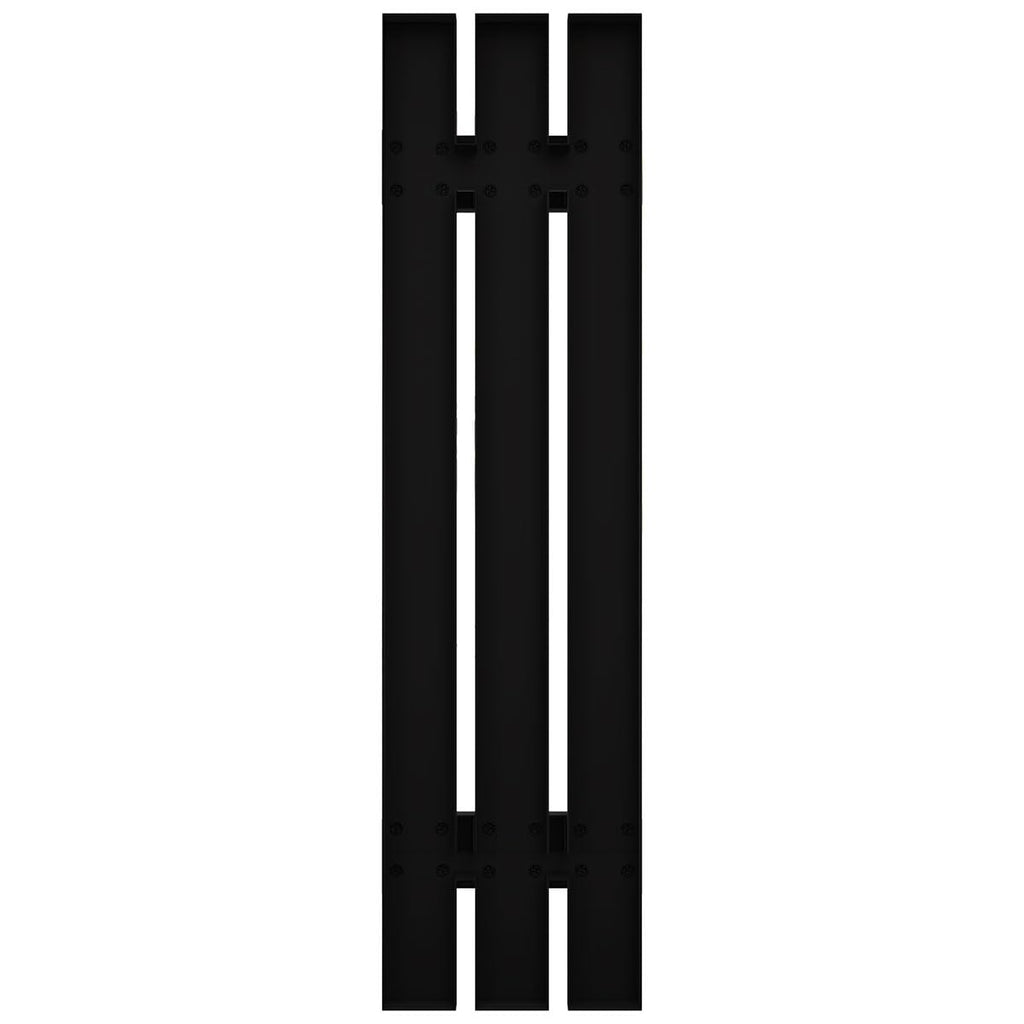 Ekena Millwork LS3C12X03200BL Lifetime Vinyl, TailorMade Three Spaced, Board-n-Batten, w Loks Shutters (Per Pair), 32-in. H, Black