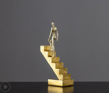 Statue de penseur créatif, poupée en résine, Sculpture de personnage rétro, bureau, maison