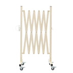 GYMTIME Industrial Expandable Metal Barricade, 16 Feet, Easily Assembled Safety Barrier with Casters, Flexible Mobile Gate, Adjustable Traffic Fence