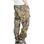 AGCOAH Men's Hot Weather Camouflage Sweat Trailcrest Pants Military Clothing Paintball Pants(Dead Tree-L)