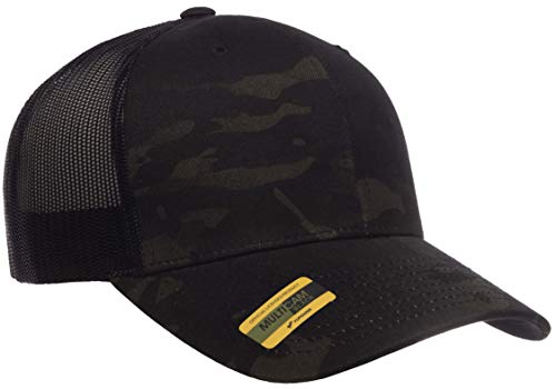 Casquette Trucker Rétro Yupoong YP Classics, Multicam Noir, Taille Unique