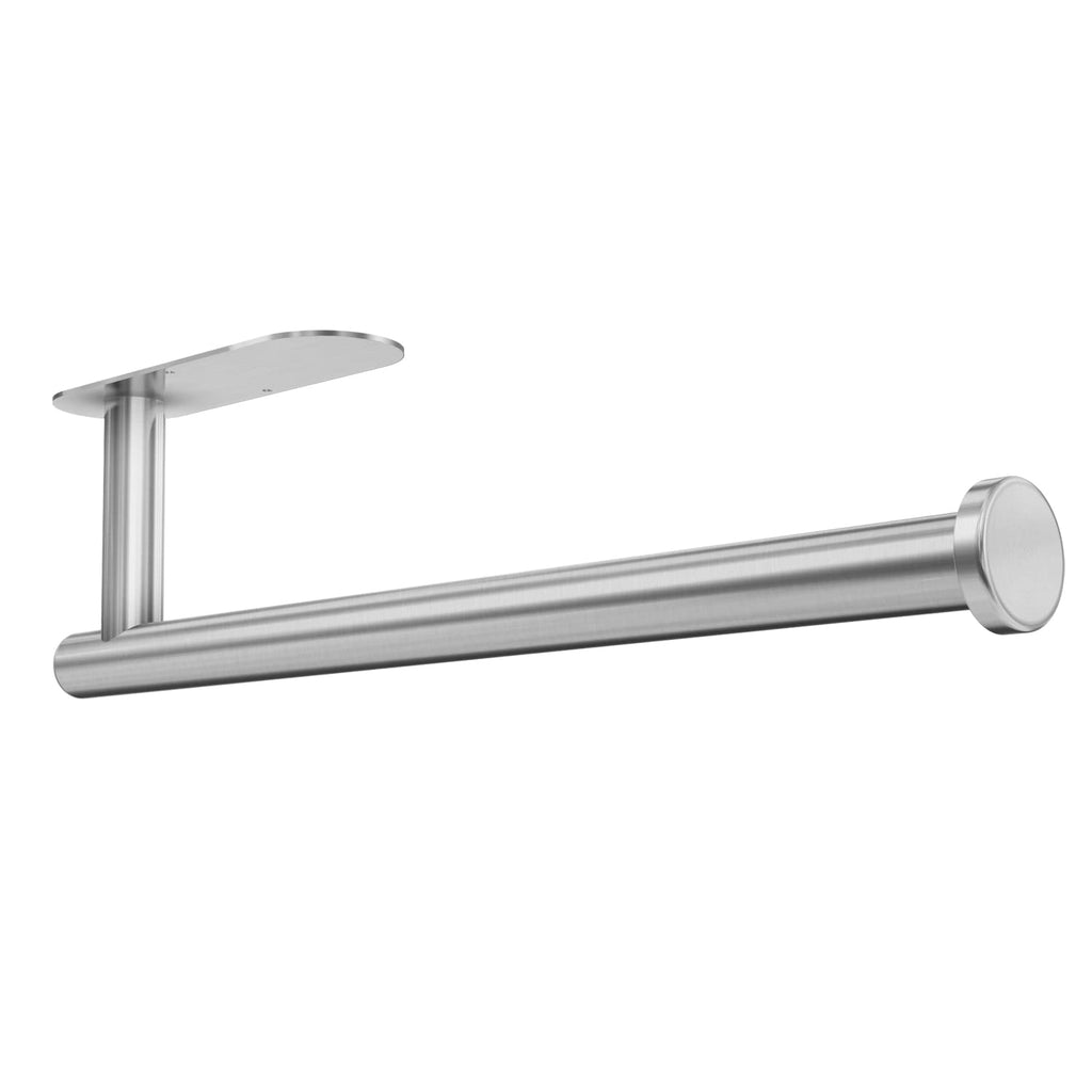 DEKAVA Paper Towel Holder Under Cabinet Wall Mount for Kitchen Towel, Self-Adhesive Bar, Rack, SUS304 Stainless Steel 13 inch (BlackA, 1)