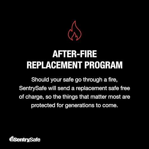 SentrySafe Kohlegrau wasserdichter und feuerfester Safe, Schließfach mit Tastatur für Dokumente und Hängemappen, Außenmaße: 14,1 x 16,6 x 13,8 Zoll, ‎FHW40300