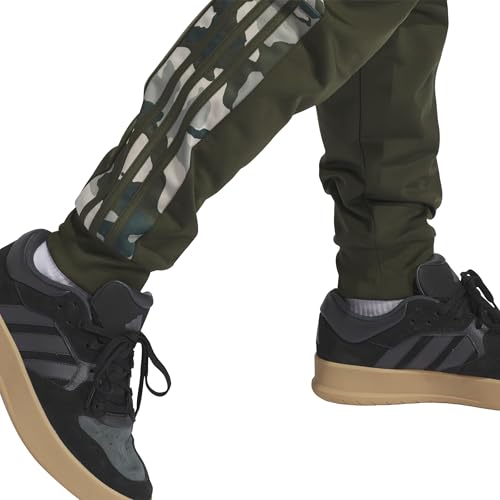 adidas Men's Essentials Camouflage Tricot Track Pants, Night Cargo