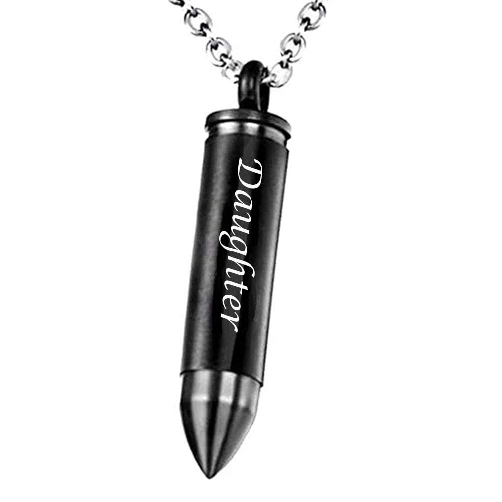 Celtic Cross Bullet Urn Necklaces for Ashes Cremation Jewelry Keepsake Memorial Pendant