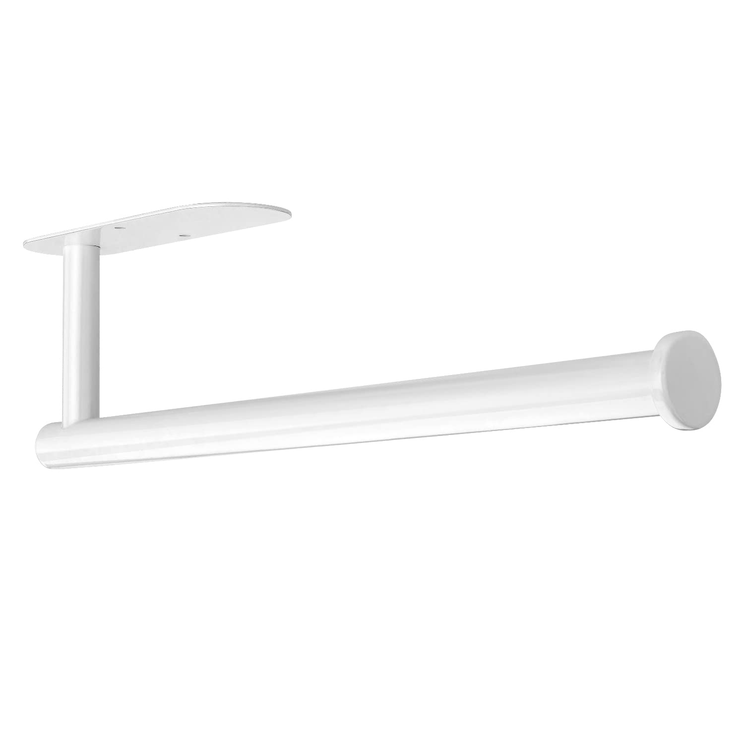 DEKAVA Paper Towel Holder Under Cabinet Wall Mount for Kitchen Towel, Self-Adhesive Bar, Rack, SUS304 Stainless Steel 13 inch (BlackA, 1)