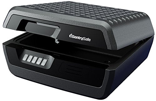 SentrySafe Fireproof and Waterproof Lock Box with Digital Keypad Lock, Shelf Safe for Documents, Jewelry, 0.36 Cubic Feet, 7.6 x 16.5 x 14.8 Inches, CHW30300