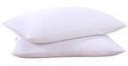 puredown® Goose Feathers and Down White Pillows with 100% Cotton Cover, Bed Sleeping Hotel Collection Pillows Set of 2, Standard Size