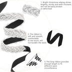 Aster Bridal Rhinestone Belt for Women, Handcrafted Sparkly Rhinestone Belt for Formal Dress, Wedding Dress Belt Glitter Ribbon Belt for Jeans Dress(Black)