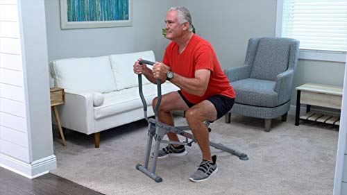 Machine d'entraînement Star Uno Ab Squat - Exercice de squat assisté et entraînement des fessiers pour tonifier et raffermir les muscles, gris