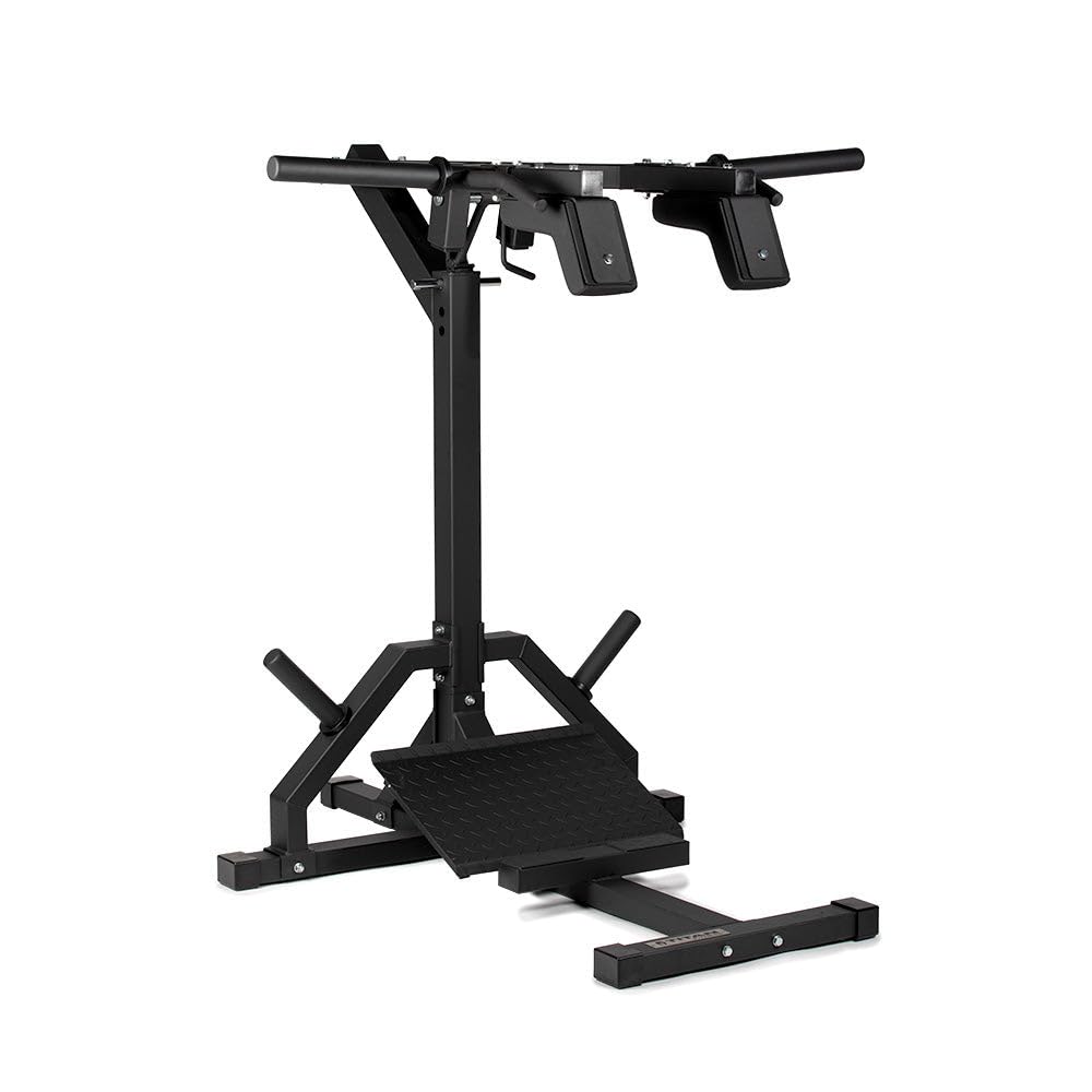 Machine de squat à levier Titan Fitness, machine à relever les mollets, machine à squat hack et machine de presse à jambes pour l'entraînement du bas du corps, capacité 1 000 LB, pour les fessiers, ischio-jambiers, quadriceps, mollets et cuisses
