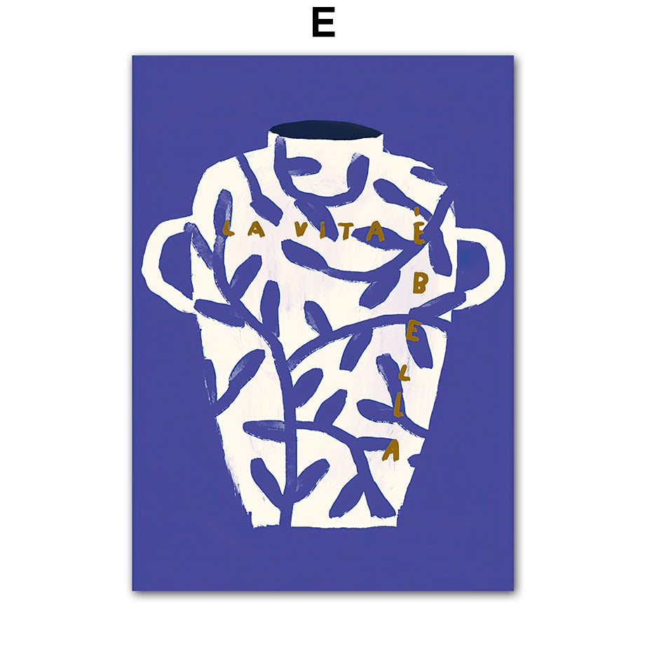 Artistic Style Abstract Poster Dopamine Canvas Decorative Painting