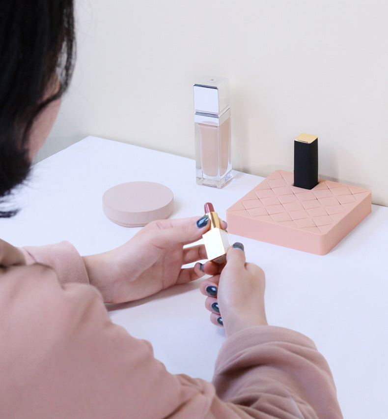 16 Grid Silicone Lipstick Storage Box