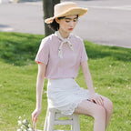 Lace sweetheart white skirt