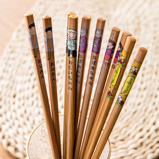 Ensemble de baguettes en bambou de style japonais
