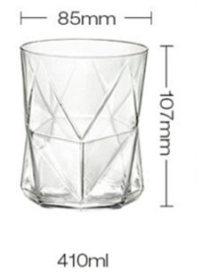 Oppi geometric glass cup
