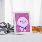 Full Diamond Children 5D  Pig Crystal Furniture Bedroom Decorative Painting