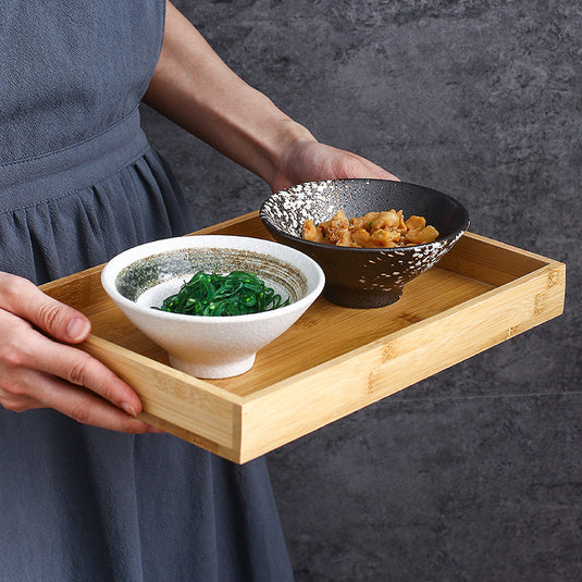 Japanese-style Ceramic Speaker Rice Bowl Household