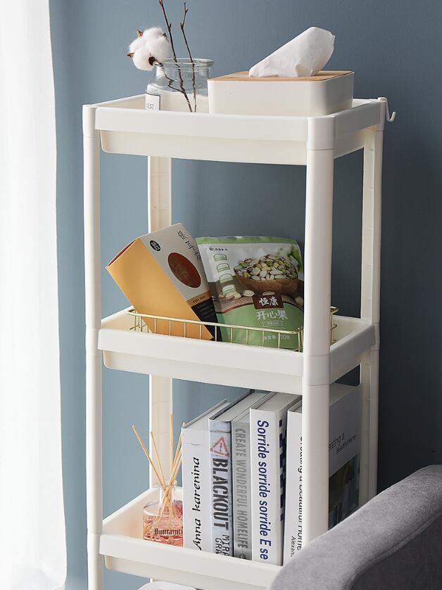 Multifunktionel badeværelsesgulvhylde afløbshylde