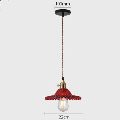 Nordic Minimalist Glass Chandelier Old Shanghai Retro