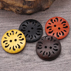 Natural Wood Dyed Lase Coat Sweater Cardigan Clothes Buttons