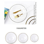 Bone China Western Food Household Round Plate